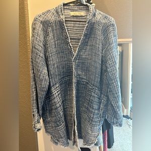 Free People Button Down Overshirt